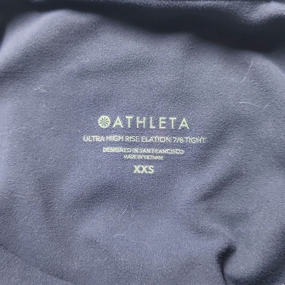 Athleta Ultra High Rise Elation 7/8 Tight Leggings XXS Medieval Violet, - Picture 3 of 3